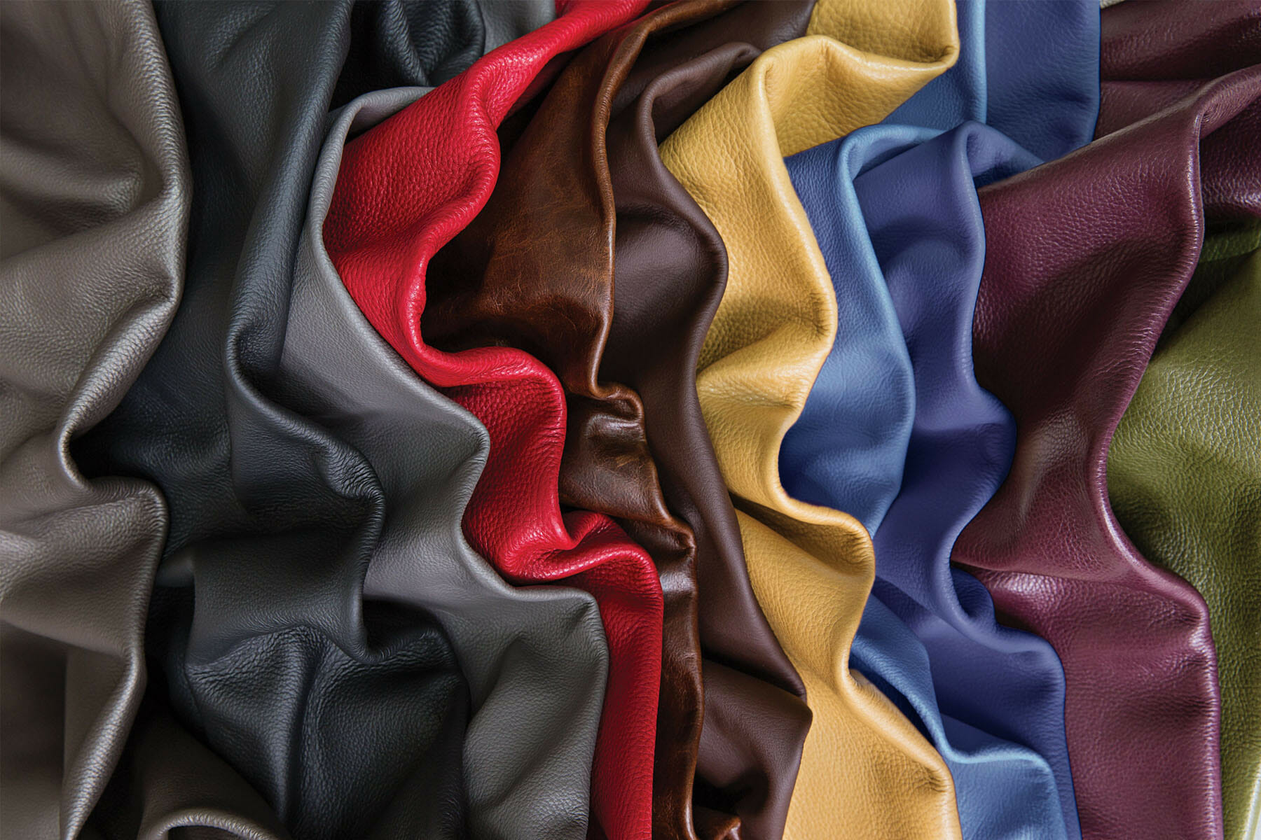 Array of Leather Colors Used by Interior Designers