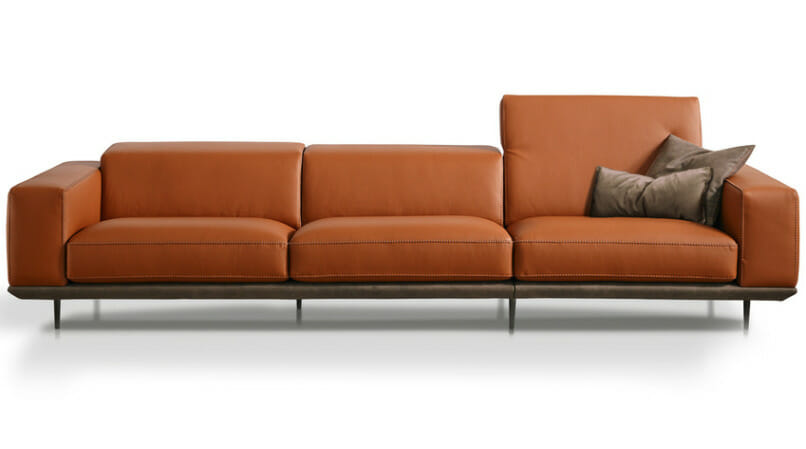 Contemporary leather sofa