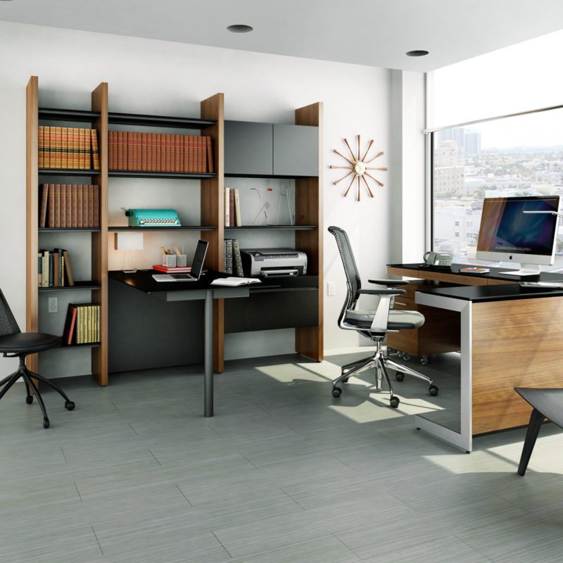 Mid-Century Modern Functional Home Office Furniture With Storage | San Francisco Design