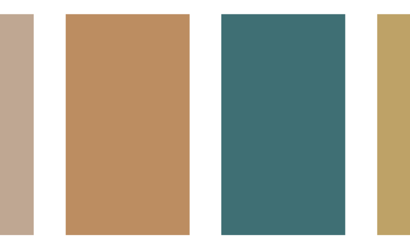 Textured earth tone color palettes